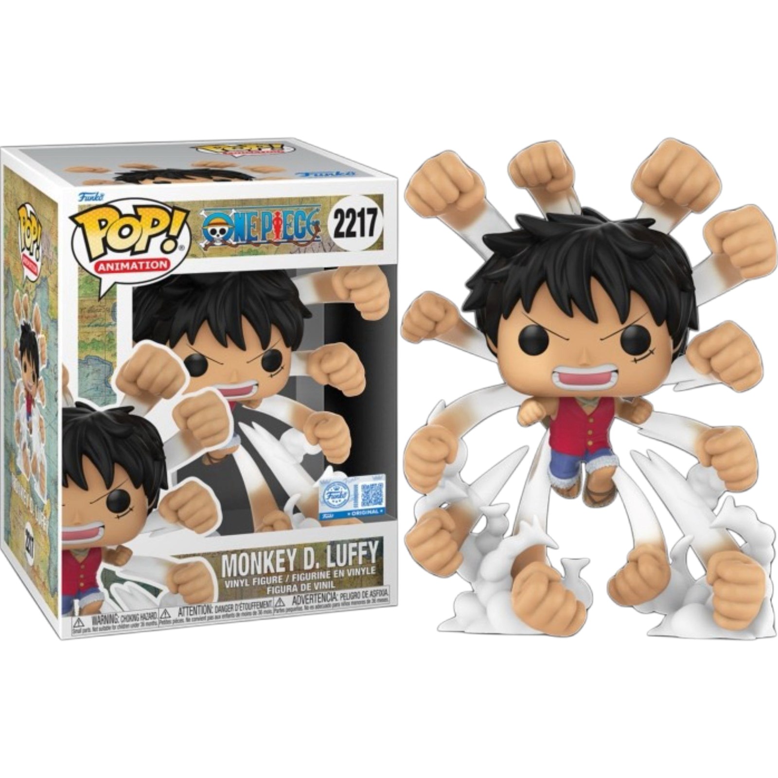 FUNKO POP Animation One Piece Monkey D Luffy Gatling Exclusive 2217